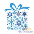 Салфетка Лилия 24х24 с рисунком Подарок зимы (50шт/72уп)