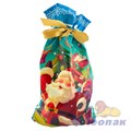 P139 Пакет ПНД с атласной лентой 23х34см (1уп/50шт/2500шт) НГ микс 3 дизайна