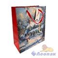 N1075 Пакет НГ люкс с блестками 26х32х10  (360/12шт)