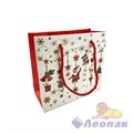 N721 Пакет НГ люкс с блестками 15х14х7 (600/12шт)