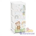 Комод "Мишутки" 4-х секцион. 395х500х980 мм