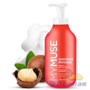 Пенка для душа с маслом макадамии и экстрактом черного перца MYMUSE 750 мл (4)