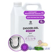 Средство щелочное для прочистки канализационных труб "DIGGER-GEL" (канистра 5,3 кг)