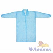 Халат на кнопках, 110 см голубой XXL (10шт./10уп.)