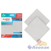 Салфетка "LAIMA CHAMOIS" 30х30см из искусственной замши (2шт/ уп.) 607788 Ф