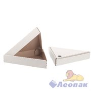 Коробка для пиццы белая треуг.220х220х220х35мм МГК(50/1уп) 3186/042 - фото 50908