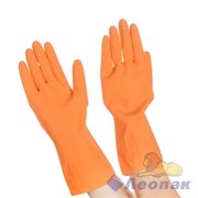 Перчатки резиновые флокированные OPTILINE Премиум S (1/12/240пар) 27-2657