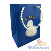 L385 Пакет Люкс с меховым хвостом 20*15*9 (12шт/480) 4диз