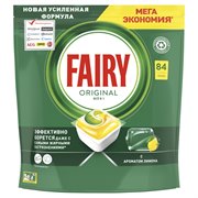 FAIRY All in 1 Средство для мытья посуды в капсулах д/автоматических посудомоечных машин Лимон 84шт 118493 - фото 51122