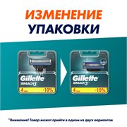 Сменные Кассеты Для Мужской Бритвы Gillette Mach3, с 3 лезвиями, прочнее, чем сталь, для точного бритья, 4 шт 3014260243531 - фото 51167