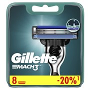 Сменные Кассеты Для Мужской Бритвы Gillette Mach3, с 3 лезвиями, прочнее, чем сталь, для точного бритья, 8 шт 3014260243548 - фото 51169