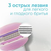 Сменные кассеты для бритвы Gillette Venus Breeze (cо встроенными полосками с гелем для бритья), 4 шт. 118502 - фото 51186