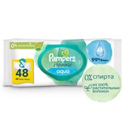 Влажные салфетки для малышей Pampers Aqua Harmonie, 48 шт 8006540458563 - фото 51388