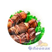 Тарелка картонная d=180мм Шашлычок (100шт/1уп) / ЭКО