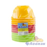 Набор EPS Миска цветная 500мл (12шт/20 уп) Леопак/Миска из ВПС, без крышки