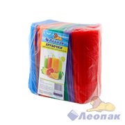 Трубочка д/коктейля с изгибом ЛЕОПАК (1000шт/6кмп) цветная 5*210 105-109