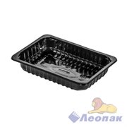 Лоток под запайку 187*137*36/600мл РР, ребро ЧЕРНЫЙ УК-503Е (480шт) Каштан