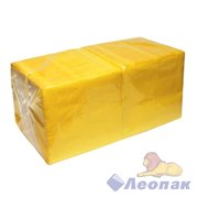 Салфетка "Папирус" 33*33 ЖЕЛТАЯ 1-сл 300 л. (10) Ф