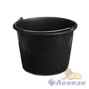 Ведро 12л. СТРОИТЕЛЬНОЕ Черное с метал.ручкой Мультипласт 960270