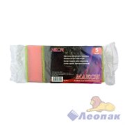 Губки для посуды 5-шт "МАКСИ" NEON (5шт/36уп) (rx008-3931/4) 5592 Липс
