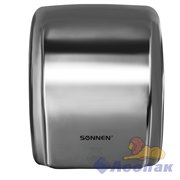 Сушилка для рук SONNEN HD-230S, 2100 Вт, нержавеющая сталь, антивандальная, хром, 604195 604195 - фото 52506
