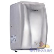 Сушилка для рук ВЫСОКОСКОРОСТНАЯ АНТИВАНДАЛЬНАЯ SONNEN K2020, 1000 Вт, 100 м/с, IPX3, 72 дБ, нержавеющая сталь