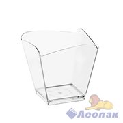 Чашка "ВОЛНА" PS 57*57 мм прозрачная-95мл (25шт/1уп/20уп) /Покровский полимер 5029