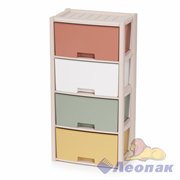 Комод Колорит цветной 4-х секционный