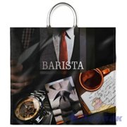 Пакет с пластик.ручками 37х34-80мкм Бариста (10шт/100шт) Интер