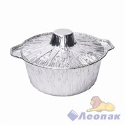 Форма алюм. КАСТРЮЛЯ с крышкой (2300мл) h=98мм 252х160мм (75шт/2уп) Y291092 291092 - фото 52706