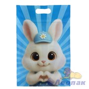P150 Пакет вырубная ручка с zip-lock застежкой МИЛЫЕ ЗВЕРЯТА 16х23см (1уп/50шт) микс 3 дизайна 2810/150 - фото 52893