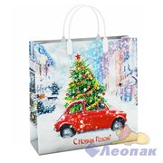 Пакет мягкий пластик "Снежный отпуск" 30х30/150мкм (10шт/40шт) /Интер