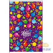 Пакет фольгированный 25х40см "Задор" (100шт/20уп) /Интер