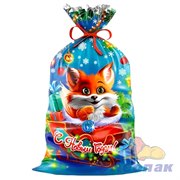 Пакет фольгированный 25х40см Лисенок (100шт/20уп) /Интер