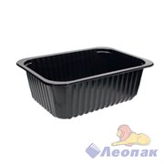 Контейнер б/крышки 750г прямоуг. ЧЕРНЫЙ 179х132х49 (50/500 шт) ЮМТ