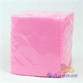 Салфетка розовая (100шт/60уп)  Э  /ЭКО - фото 5628